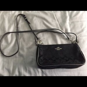 Coach monogram crossbody black shoulder bag purse